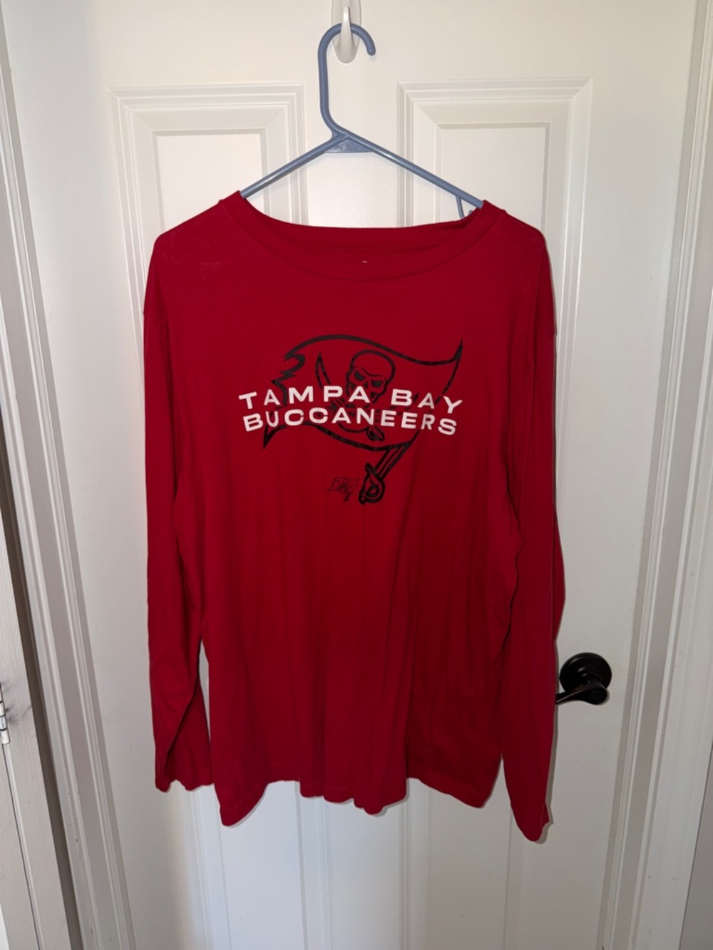 Fanatics Red Crewneck Tee with White Logo